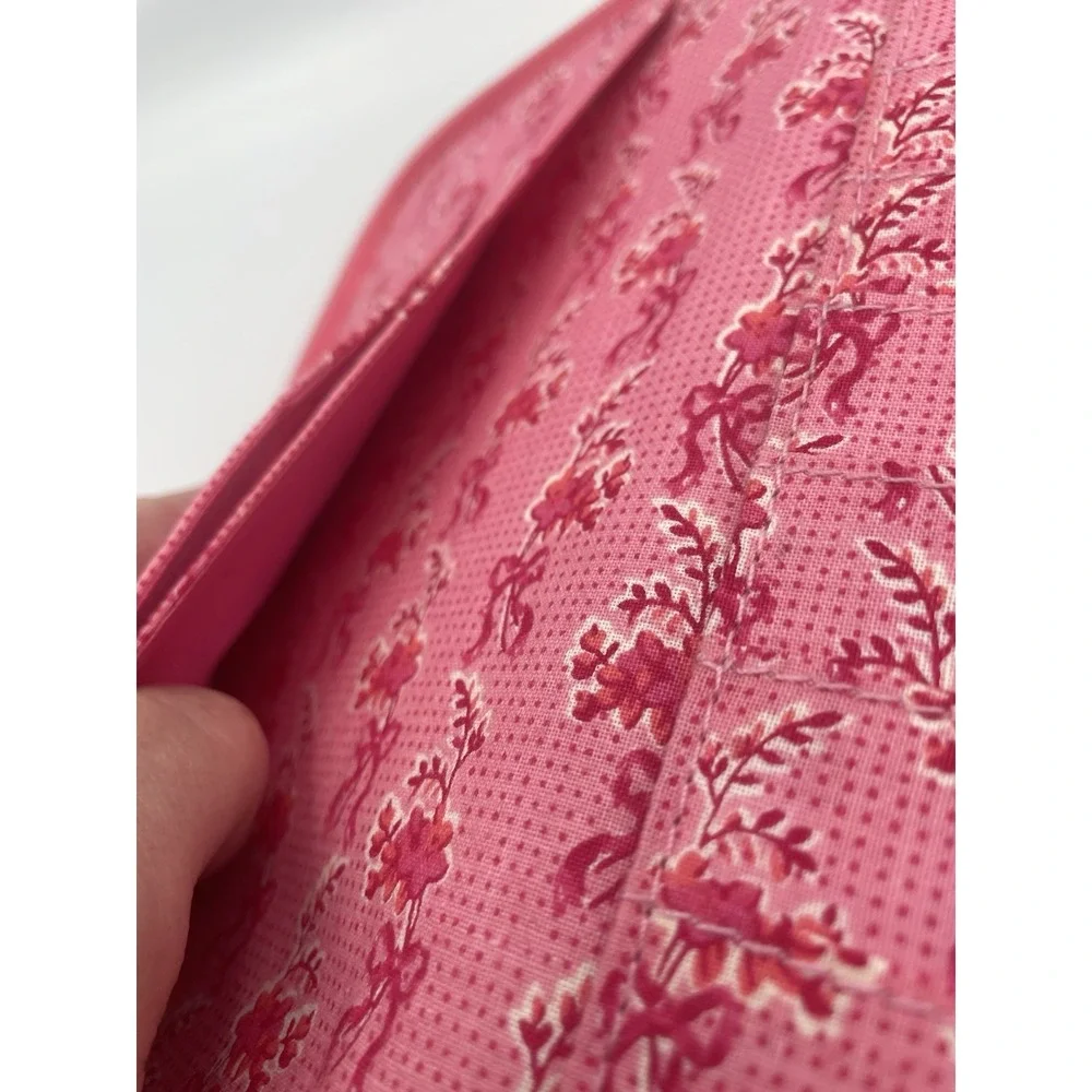 Vera Bradley Large Zip Wallet Travel Organizer Hope Toile Retired Pattern - Picture 14 of 16